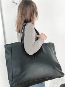 NAHKAINEN JÄTTIKASSI, HITAASTI KULUVA MUSTA